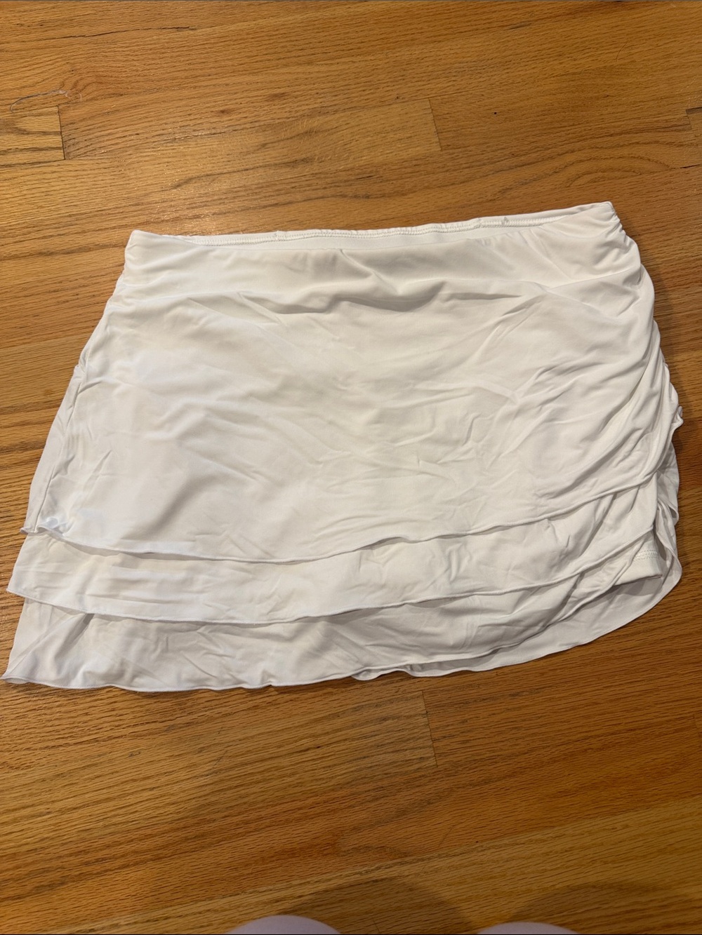 Joy Lab Women's White Layered Angled Skort new size large